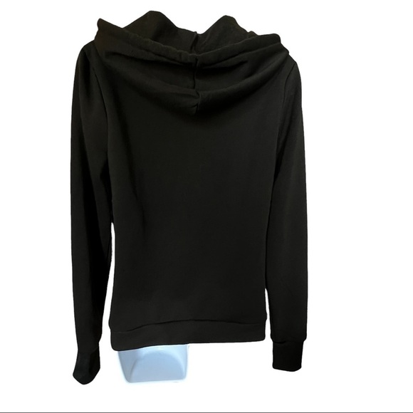 Bebe Hoodie Size S Black Full Zip Logo Long Sleeve Sport NWT - Picture 9 of 13